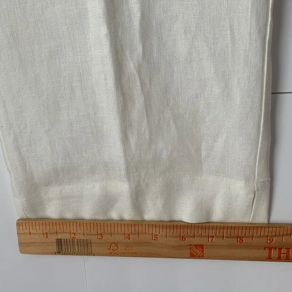 Kim Roger’s Cropped Linen with Drawstring Pants Size 10P
